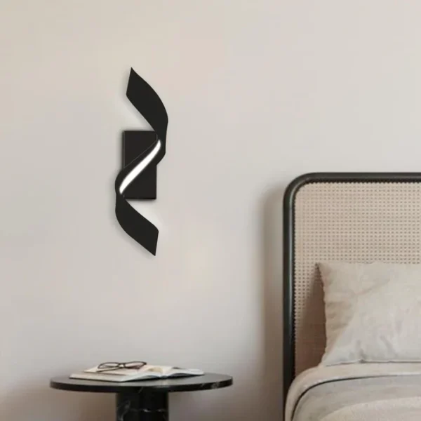 Decorative LED Ribbon Spiral Wall Sconce - Image 2