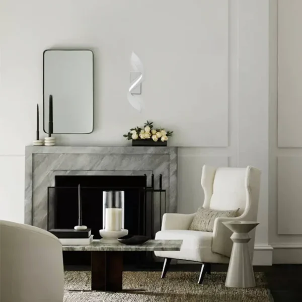 Decorative LED Ribbon Spiral Wall Sconce - Image 5