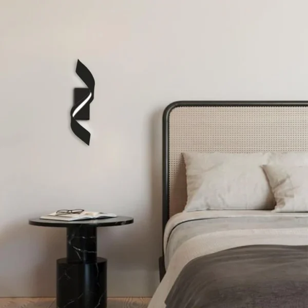 Decorative LED Ribbon Spiral Wall Sconce - Image 6